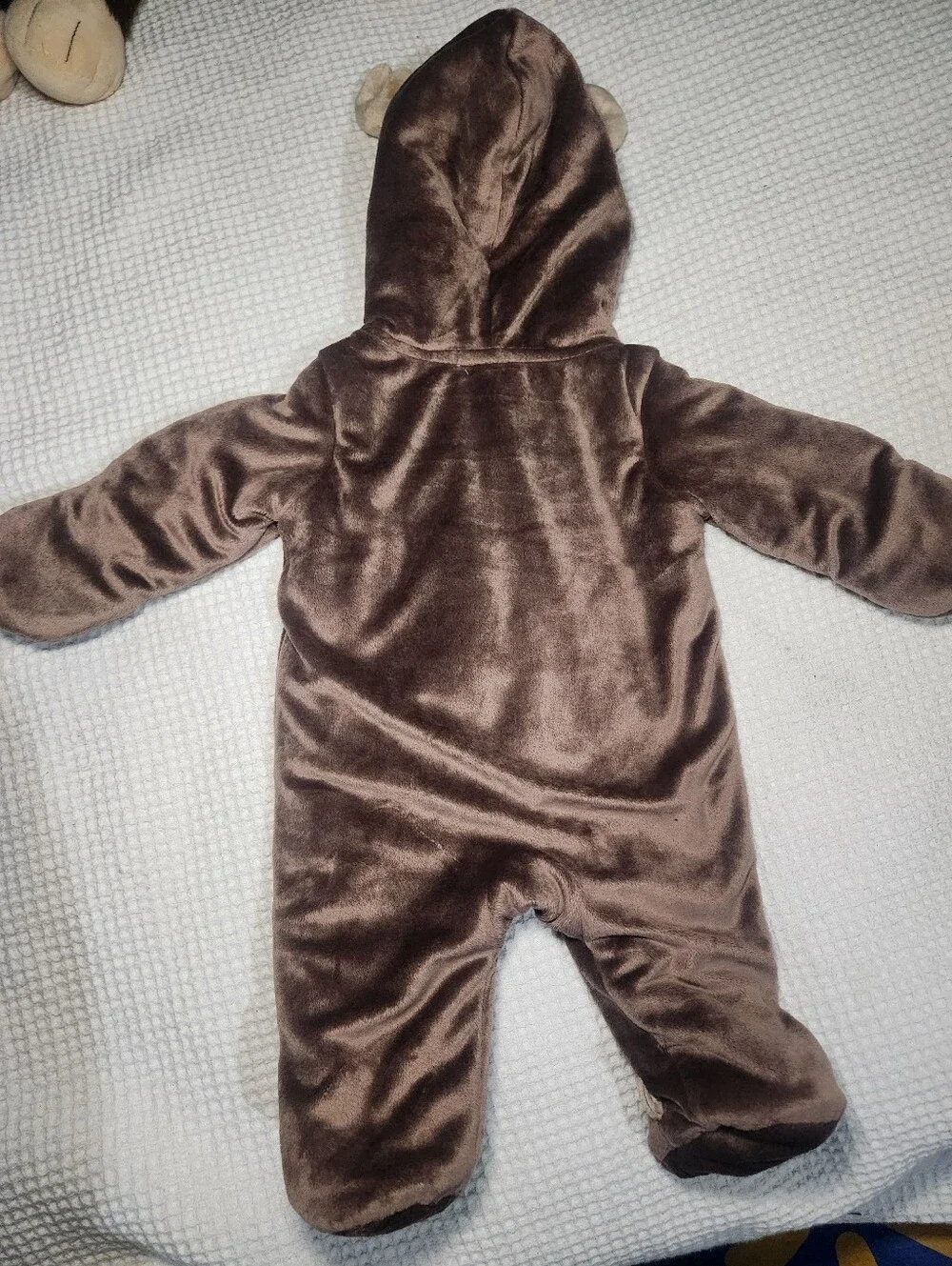 Carter's Brown Baby Moose Footed Warm for Winter - 3Months